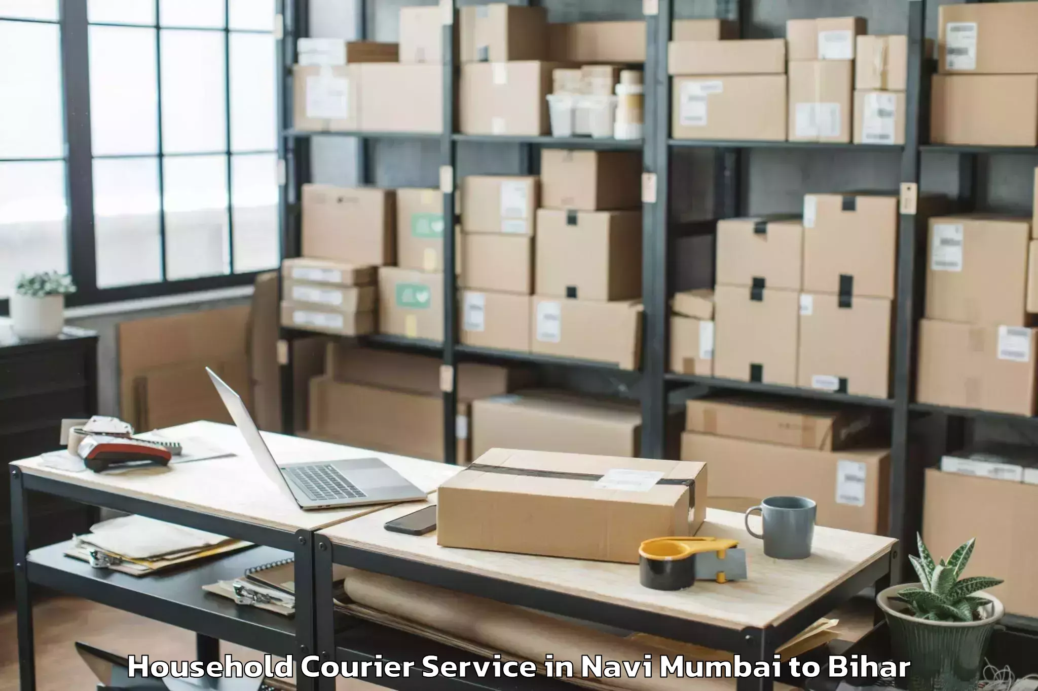 Navi Mumbai to Triveniganj Household Courier Booking